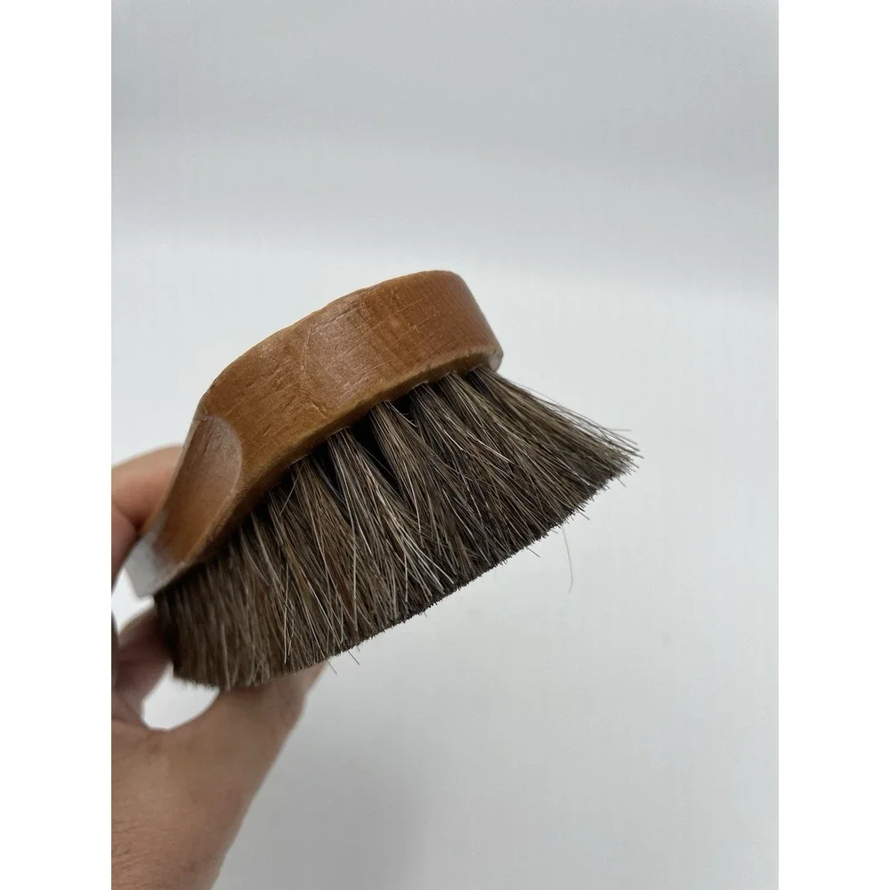 Vintage Cadillac Shoe‎ Shine Brush Made In Israel Wood Handle